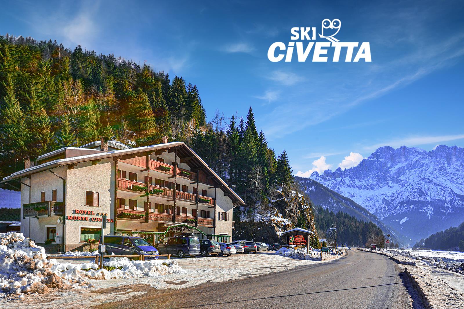 5denní zájezd s dopravou, polopenzí a skipasem v ceně – hotel Monte Civetta***