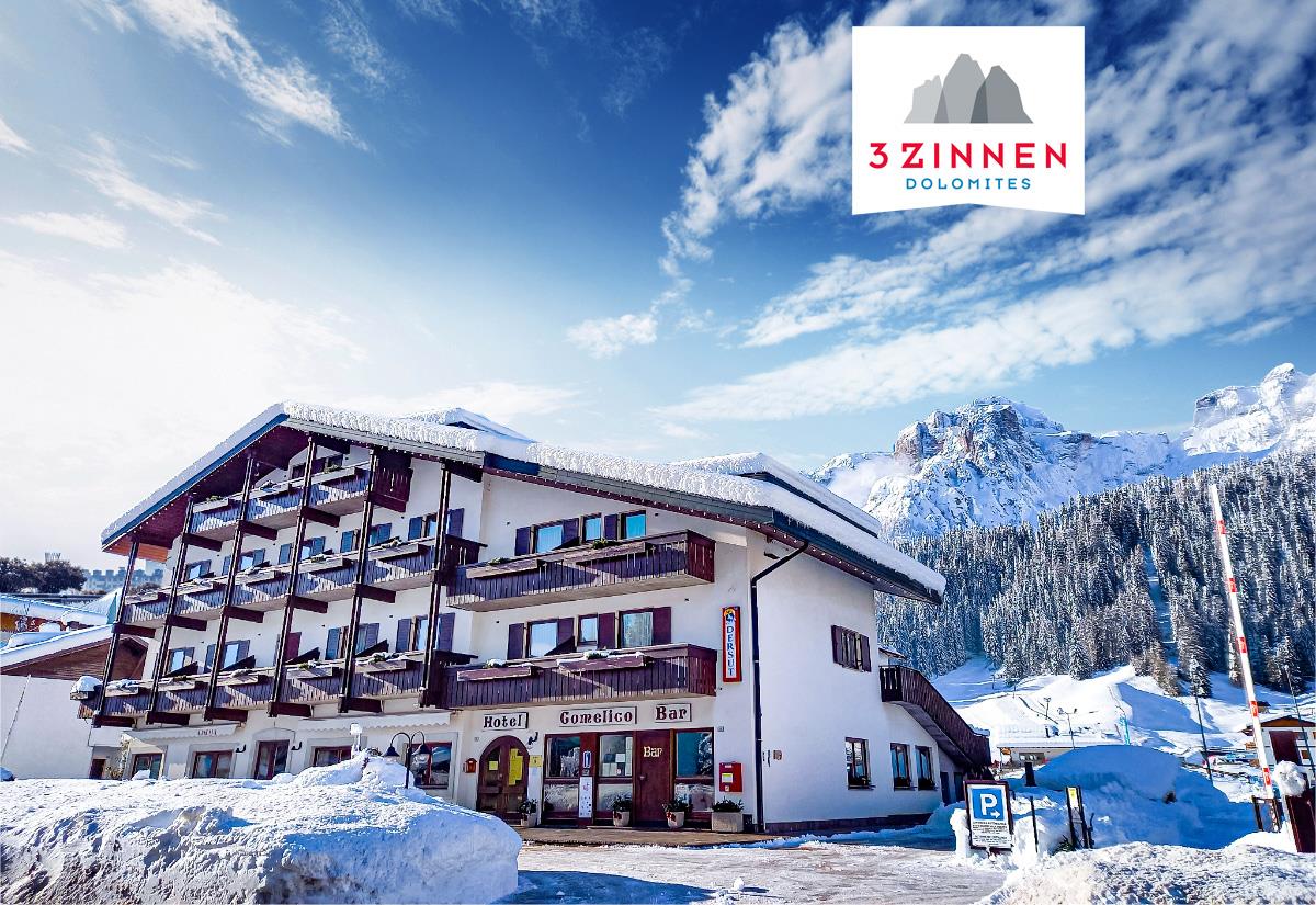 Hotel Comelico – 6denní lyžařský balíček se skipasem a dopravou v ceně***