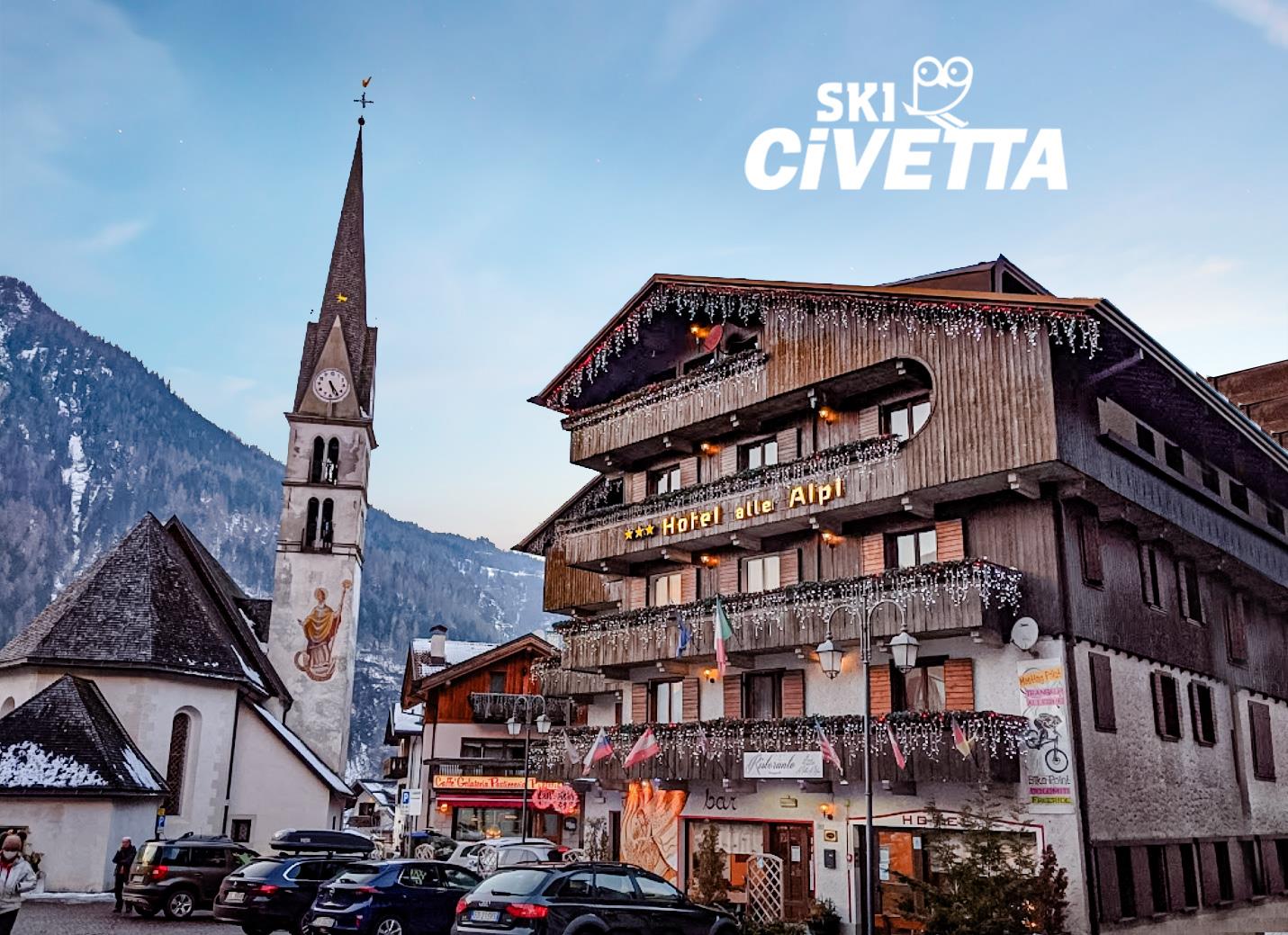 Hotel Alle Alpi – 6denní lyžařský balíček se skipasem a dopravou v ceně***