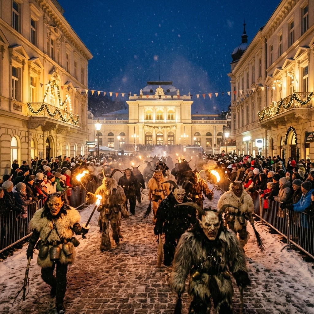 1. Baden a průvod čertů