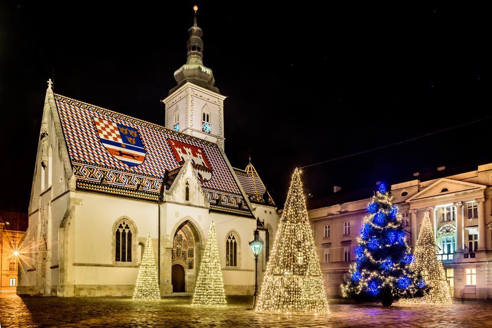 Vyhlášené vánoční trhy v Záhřebu