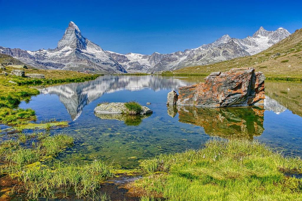 Švýcarsko s výhledy na Matterhorn