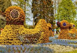 ostrov Mainau - květinové sochy