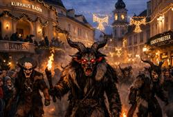 14. Baden a průvod čertů